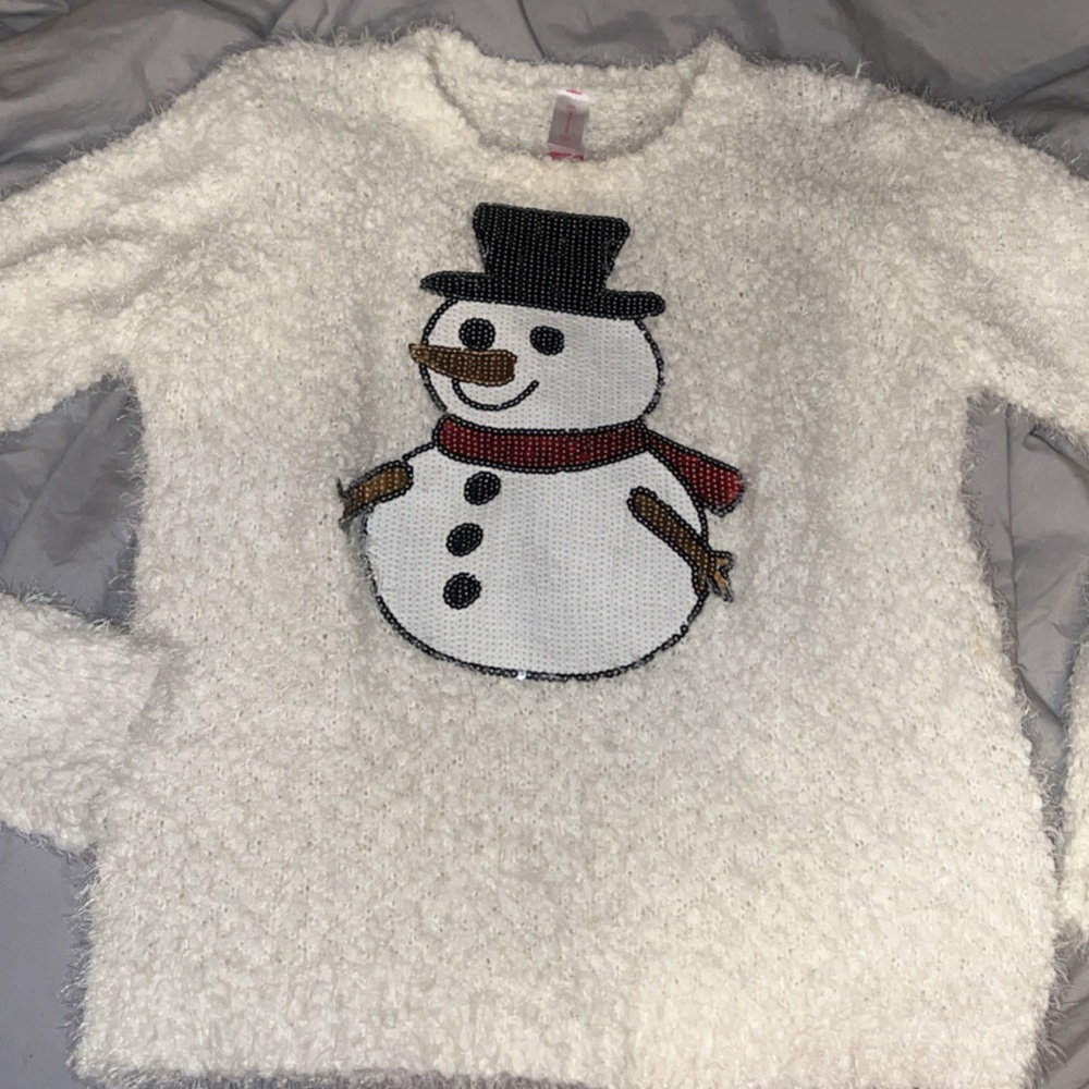 No Boundaries Fuzzy White Sweater